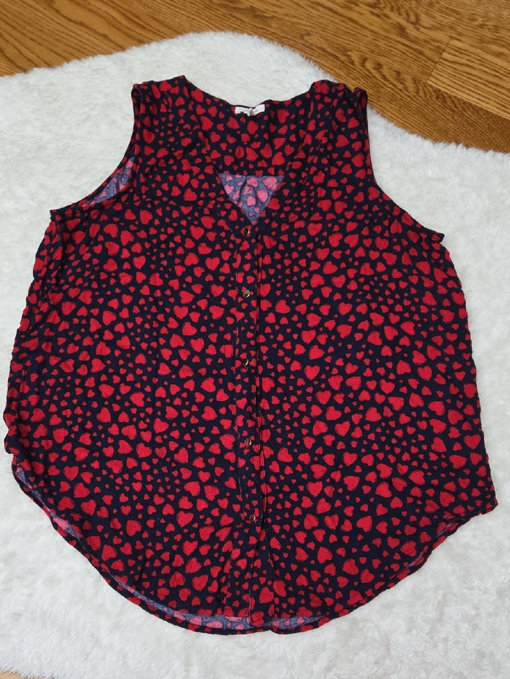 Maurices Sleeveless Blouse, Womens Large